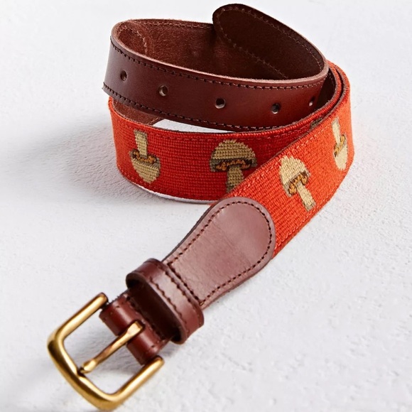 Urban Outfitters Accessories - Urban Outfitters Mushroom Needlepoint Belt